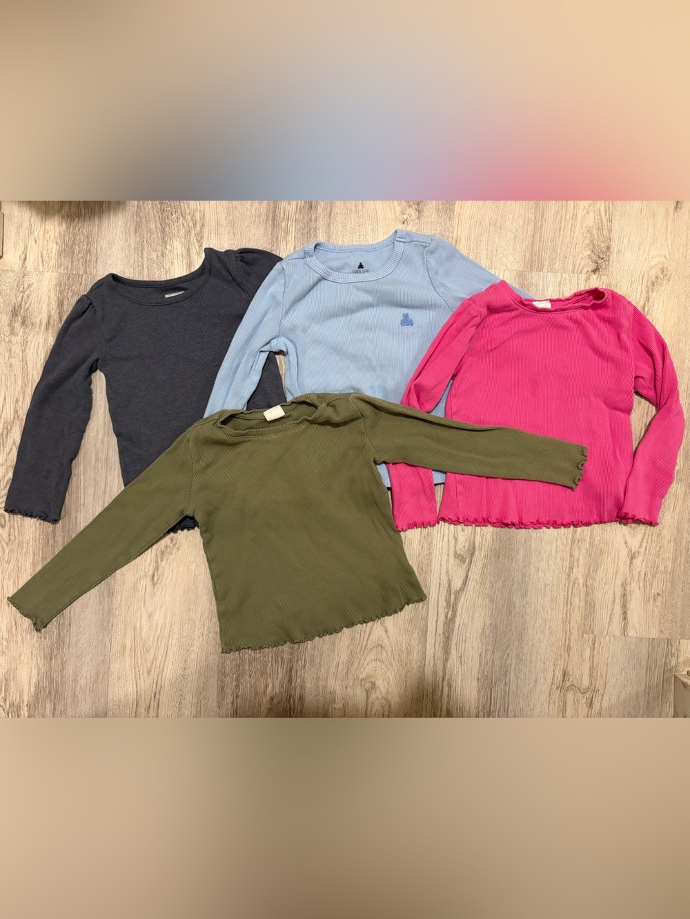 Four 4T long sleeve sheets